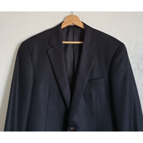 Samuelsohn 100% Cashmere Blazer Jacket Black Size Mens 42 Tall J.P.Tilford Italy - Picture 3 of 11